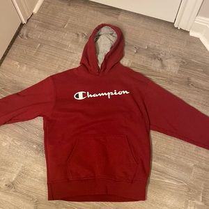 Red Champion Hoodie